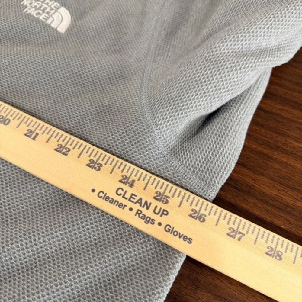 The North Face 1/4 Zip Pullover Mens XXL Pre-Owned Fleece Grey Textured MockNeck